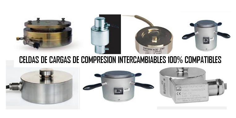 Reemplazos 100% compatibles con la Celda de carga compresion Sentronik 7121.