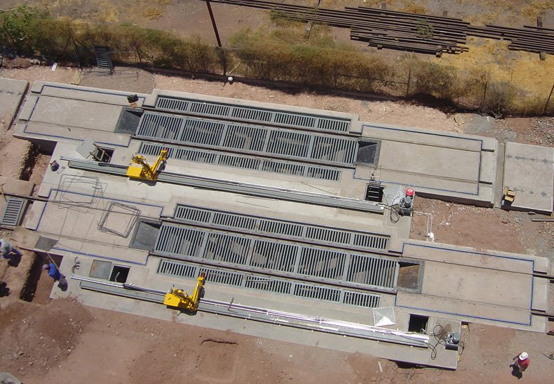 Basculas de ferrocarril, aplicacione de la Celda de carga Compresion Sentronik 192