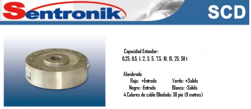 Celda de carga Compresion Sentronik SCD